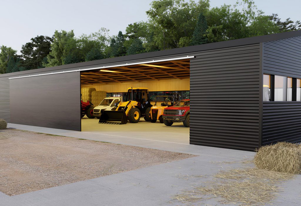 Overhead_Hanging_Sliding_Gate_System_Exterior_Warehouse_Outdoor_Store_Doors_01